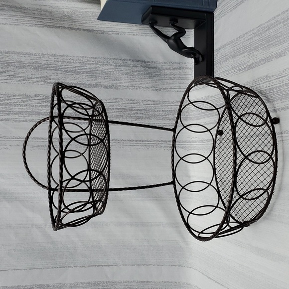  2-Tier Metal Countertop Fruit Vegetables Basket Bowl - Picture 4 of 13